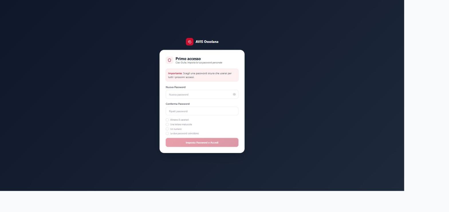 First-login password setup wizard