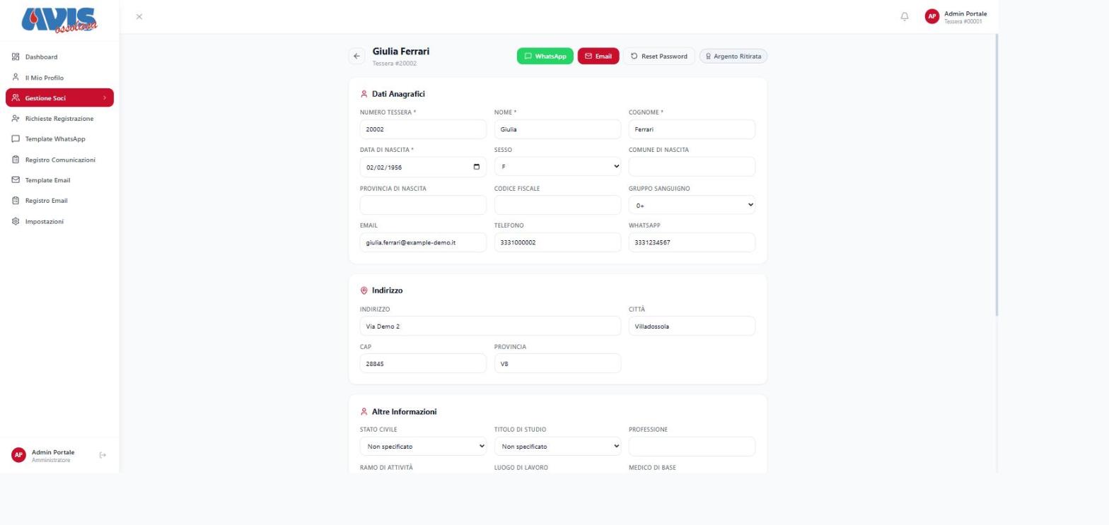 Member detail form