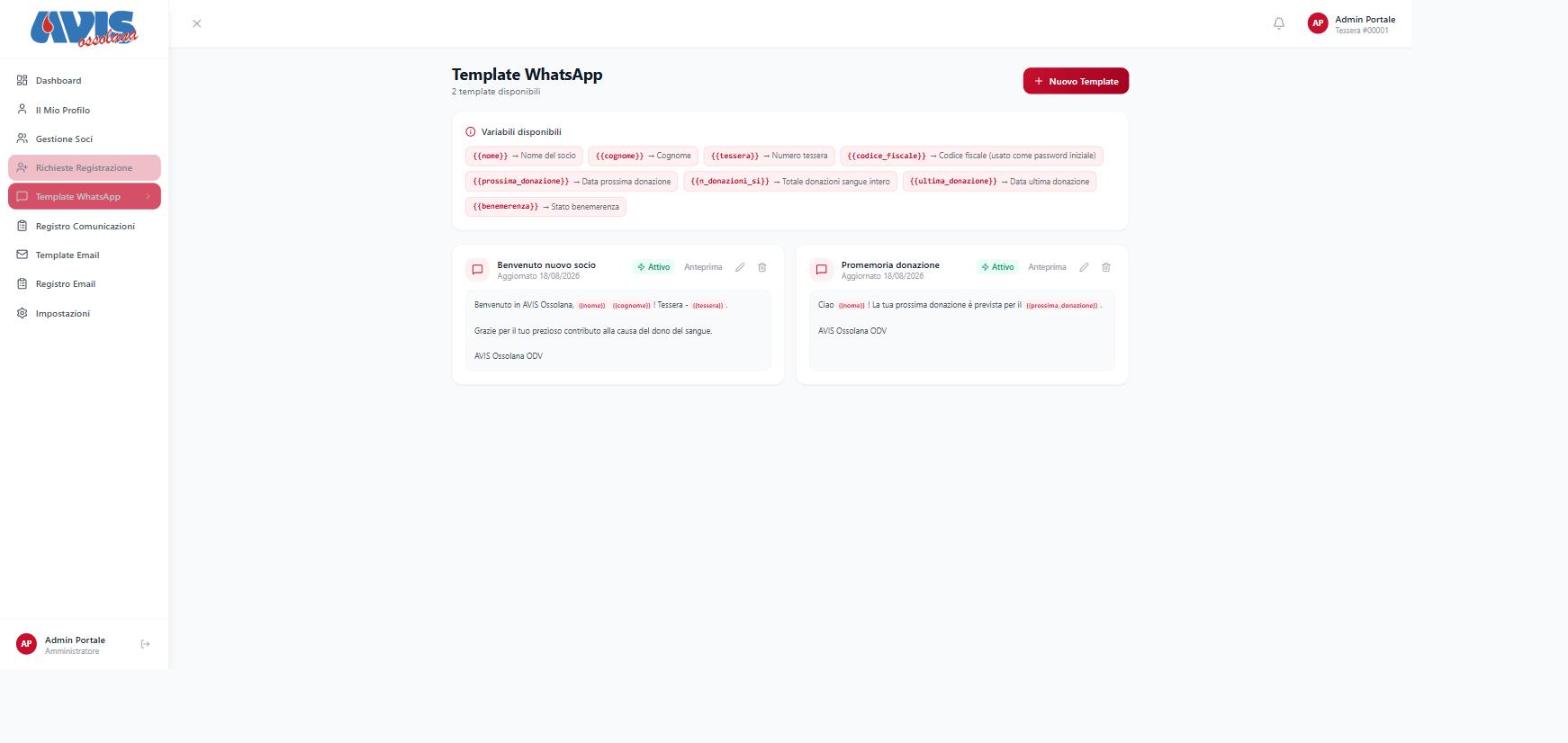 WhatsApp template management